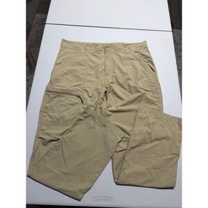Columbia Pants Mens 38x32 brown PFG Lightweight Fishing Hiking Outdoors Nylon